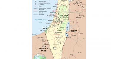 Mapa de aeropuertos de israel