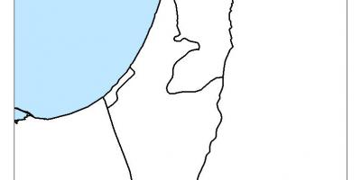 Mapa de israel en blanco