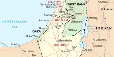 Mapa de israel turístico