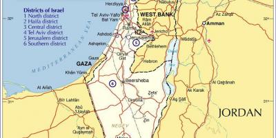 Israel regiones mapa